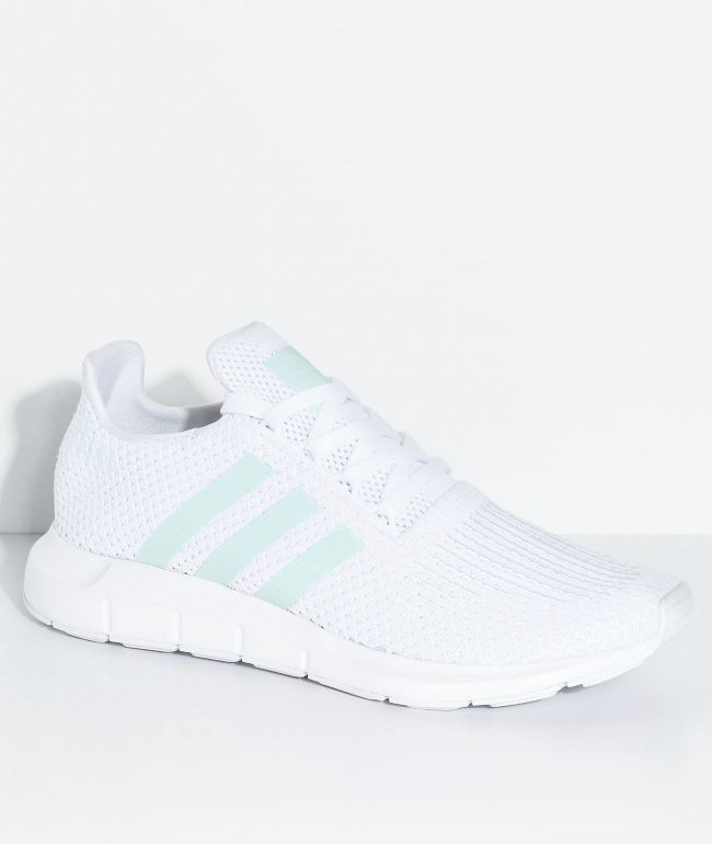 adidas swift run white and mint